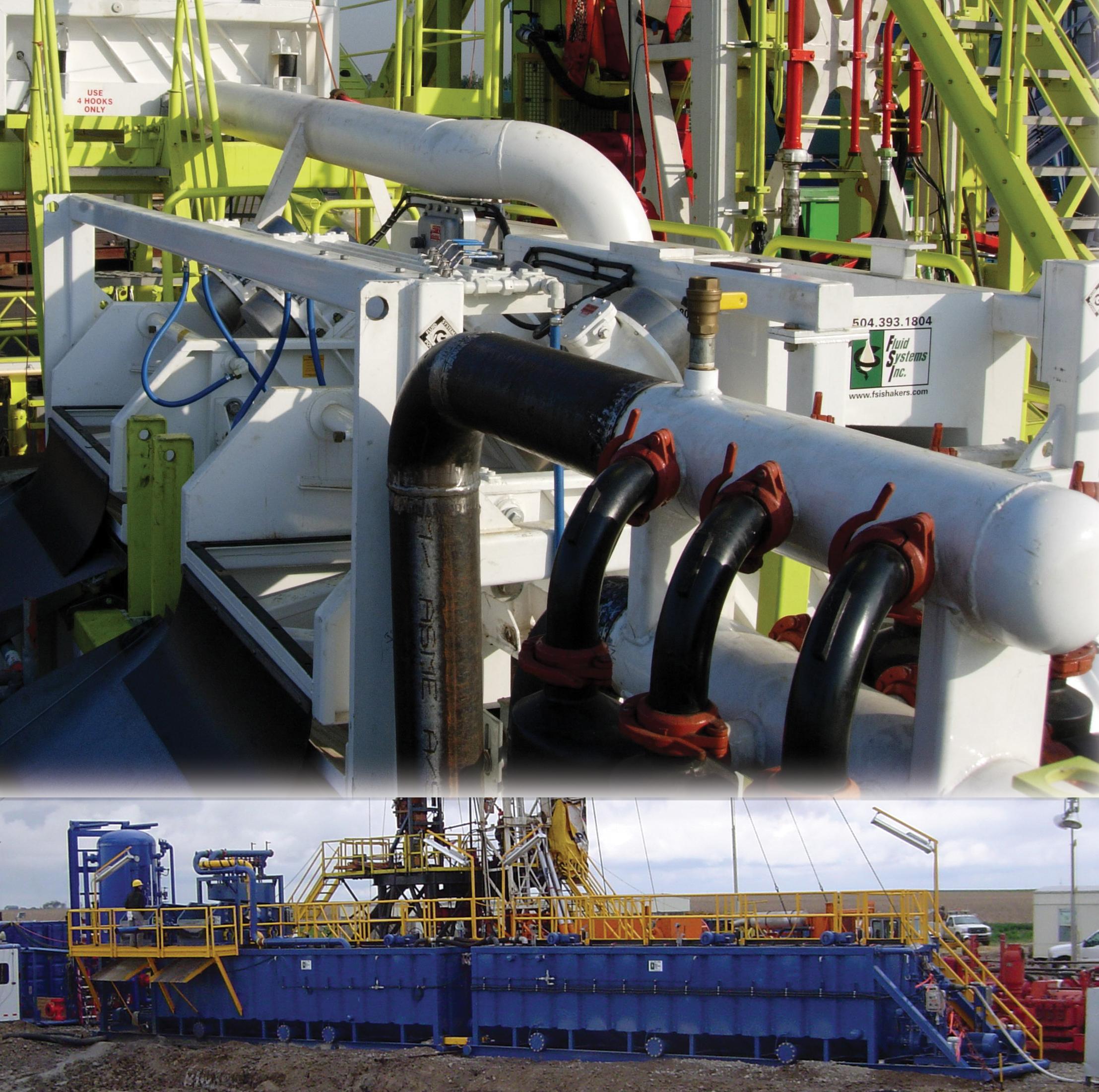 Система бурового раствора на нефтяной буровой площадке